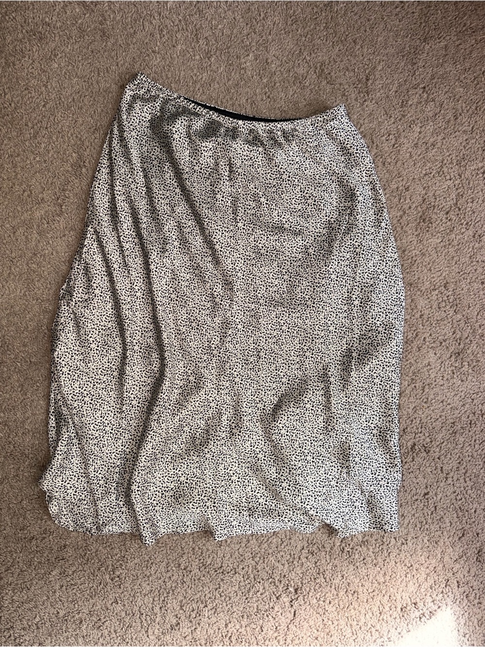 Sienna Sky Black and White Speckled Midi Skirt